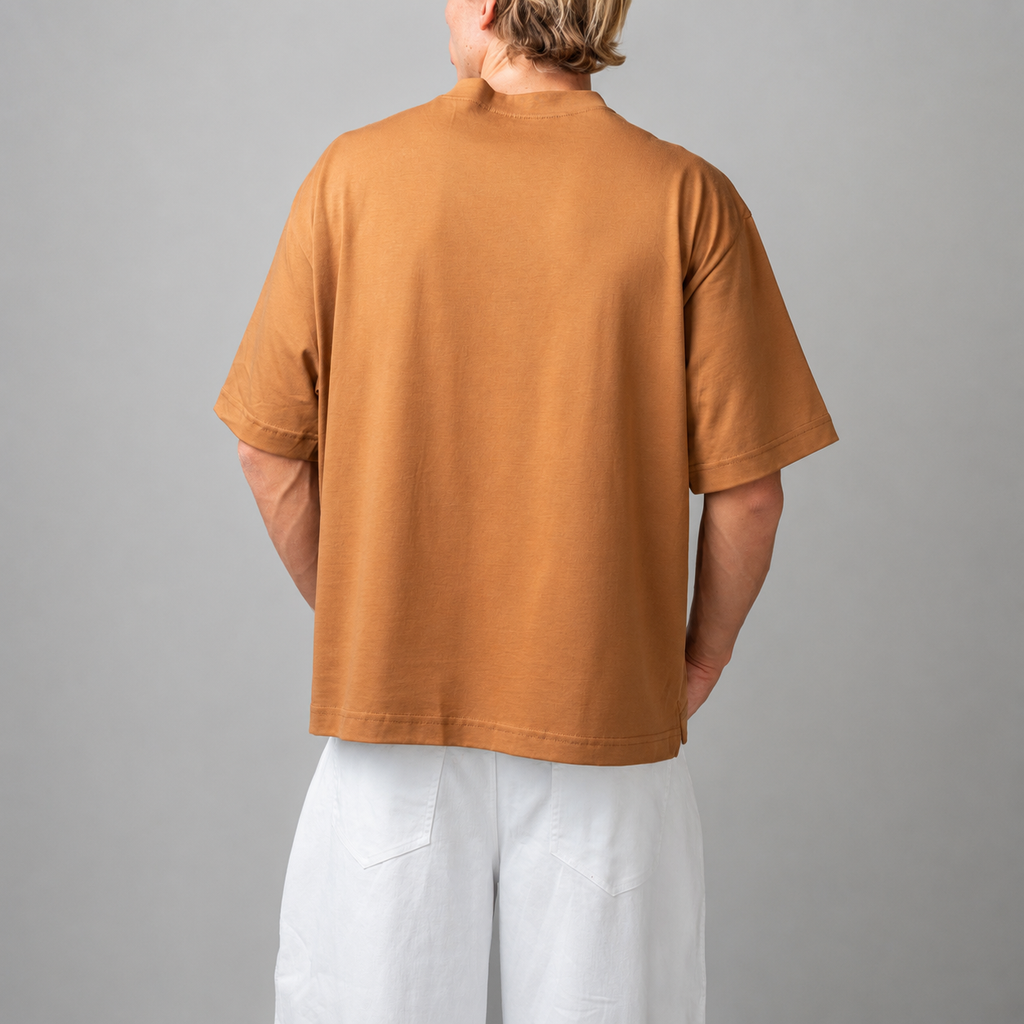 Cropped T-shirt - Marrone