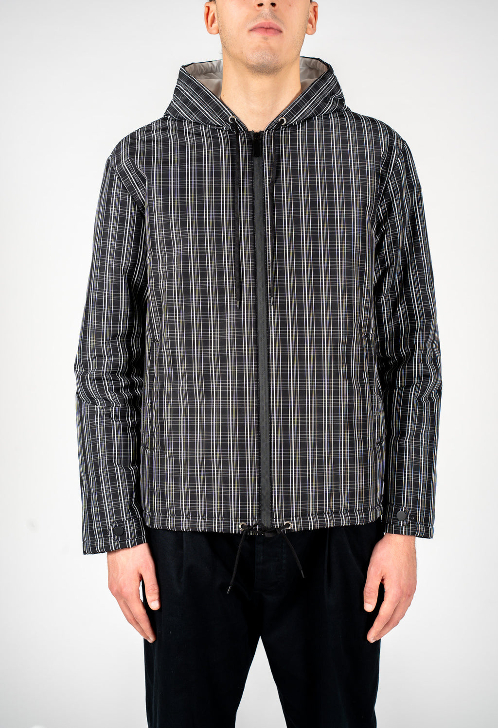 Giacca leggera con motivo gessato