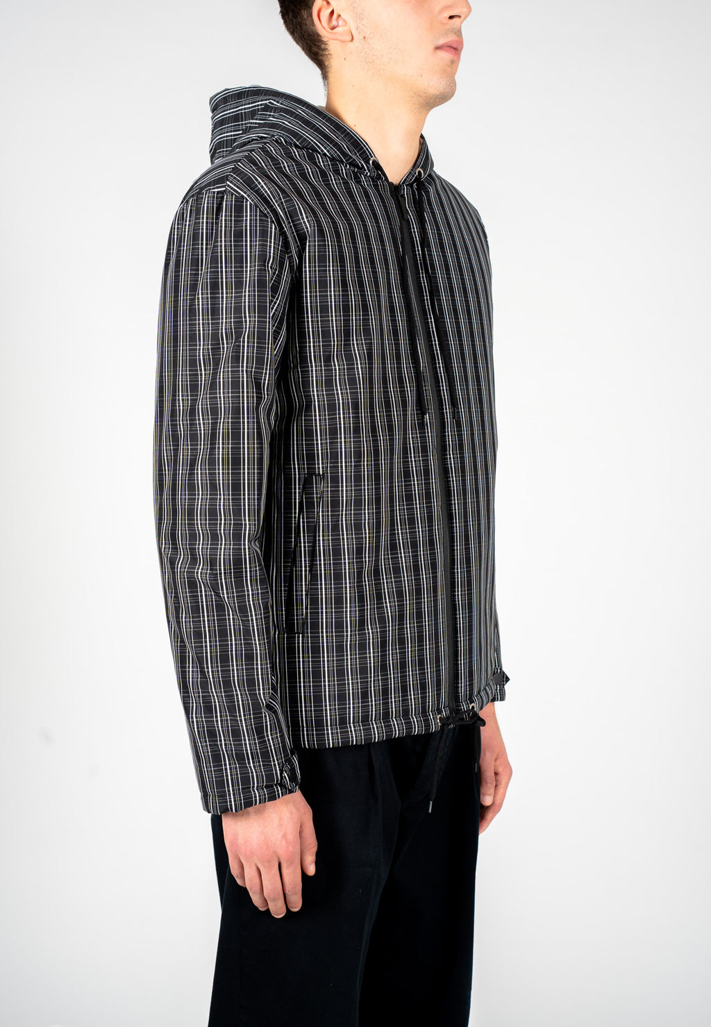 Giacca leggera con motivo gessato