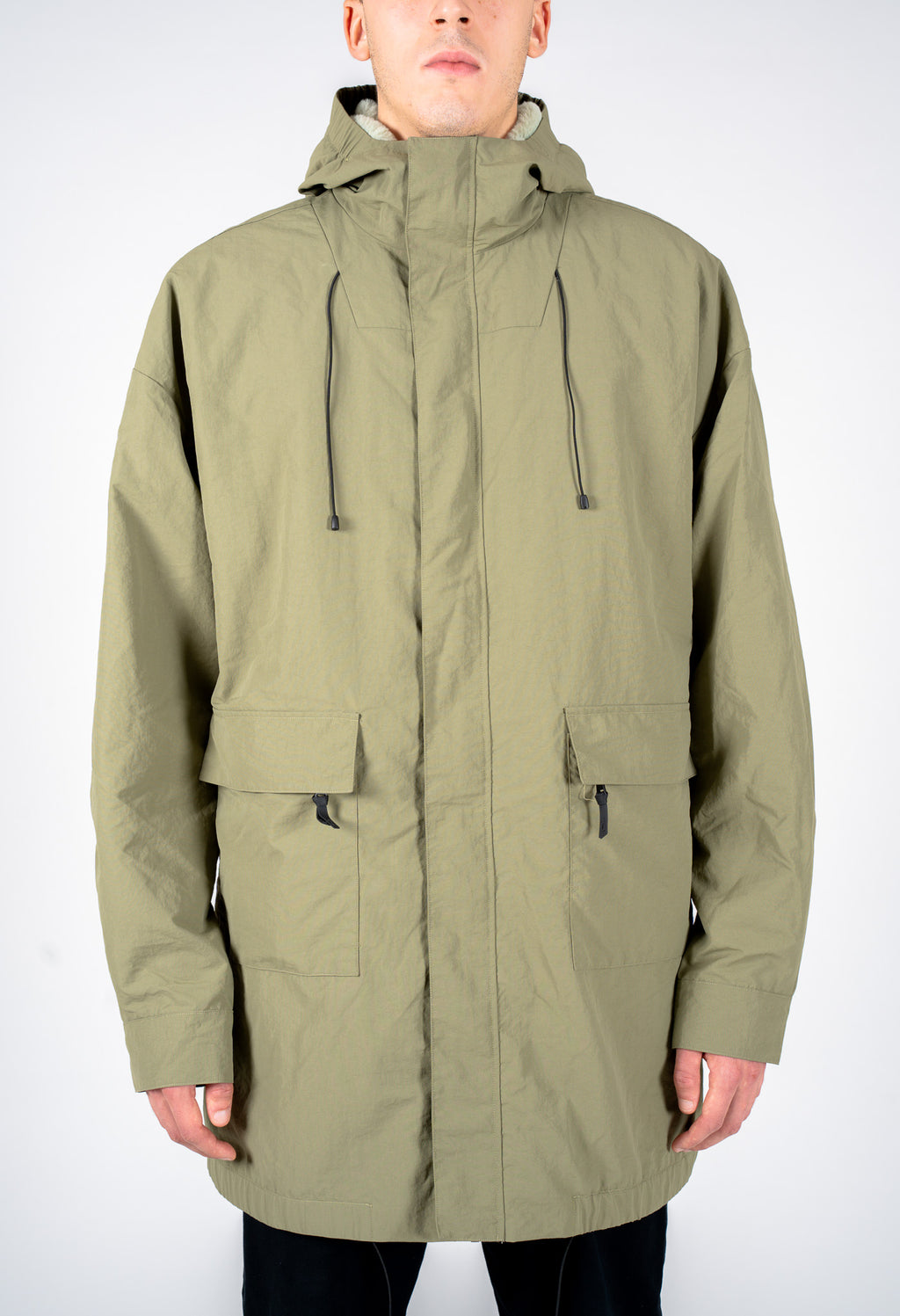 Parka tecnico verde militare