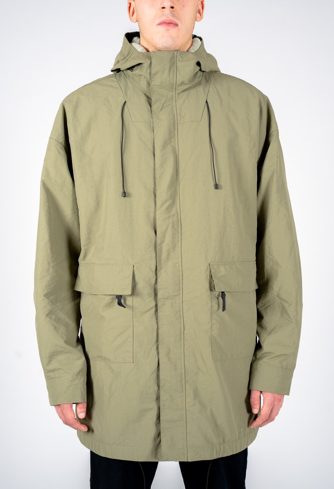 Parka tecnico verde militare