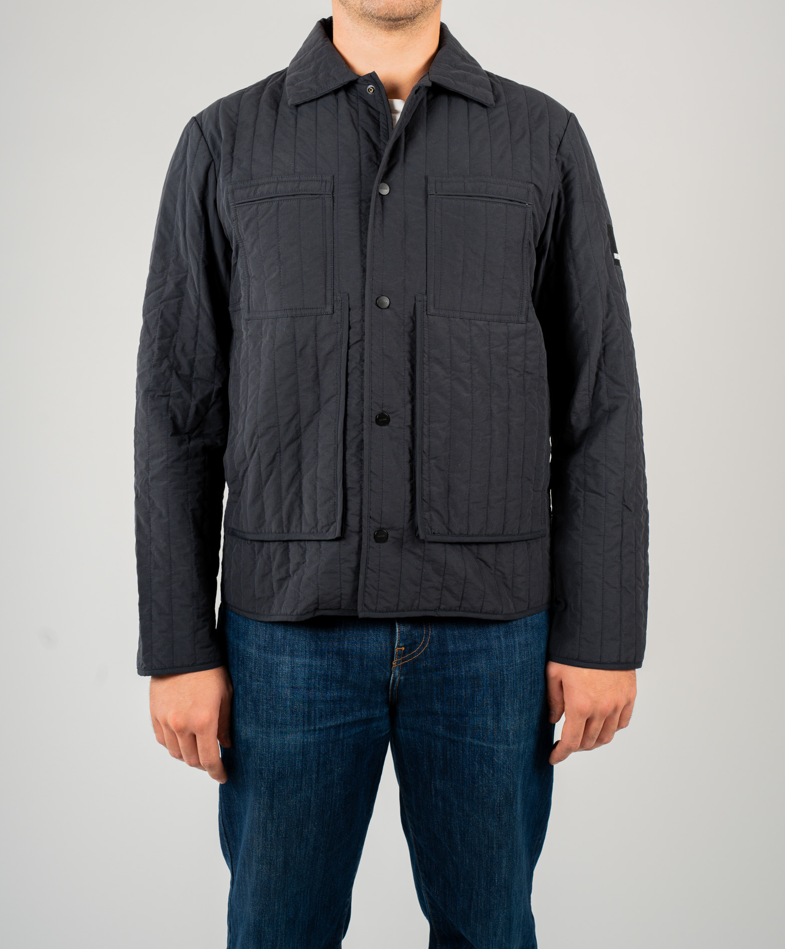 Giacca trapuntata leggera navy