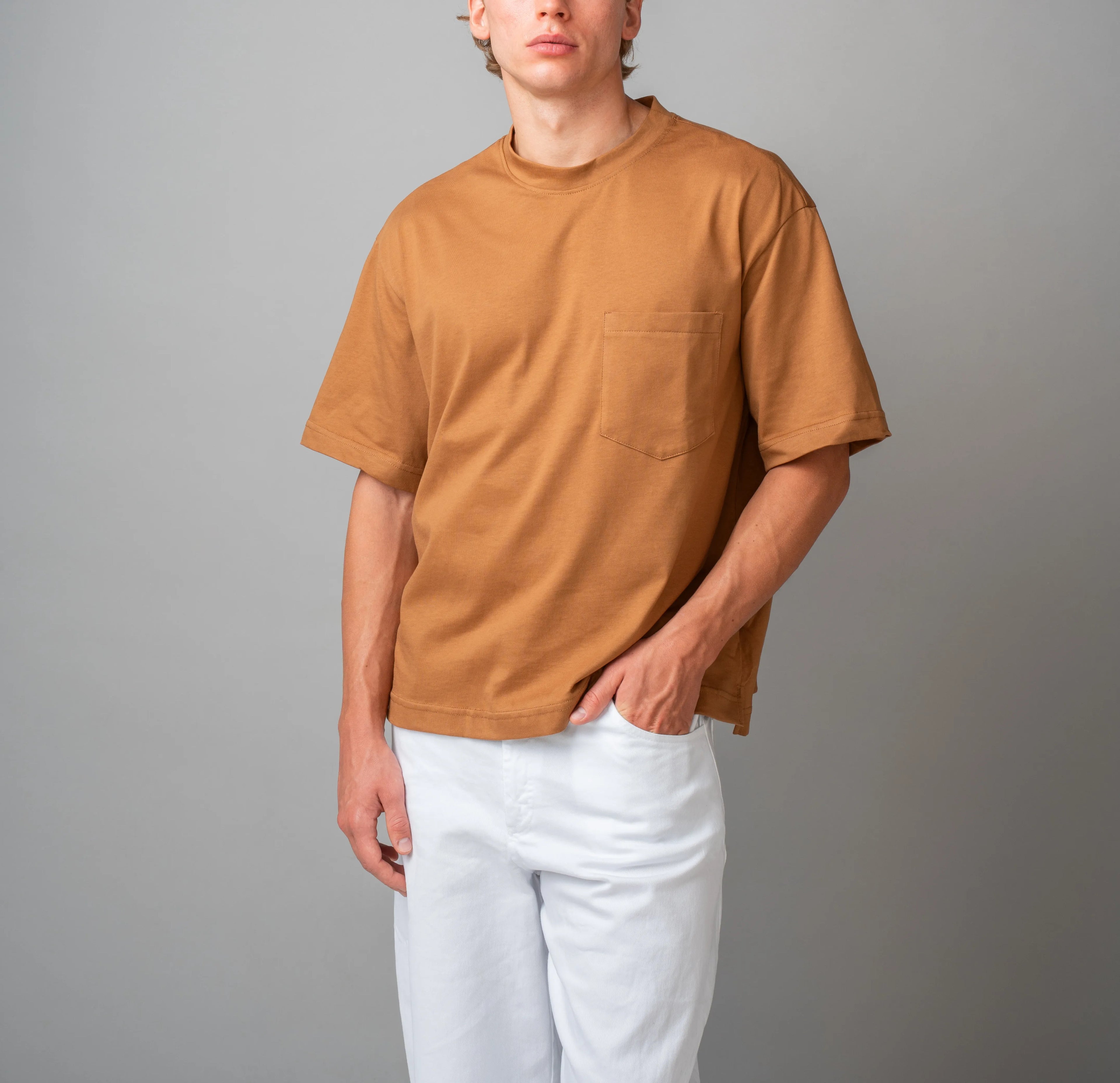 Cropped T-shirt - Marrone
