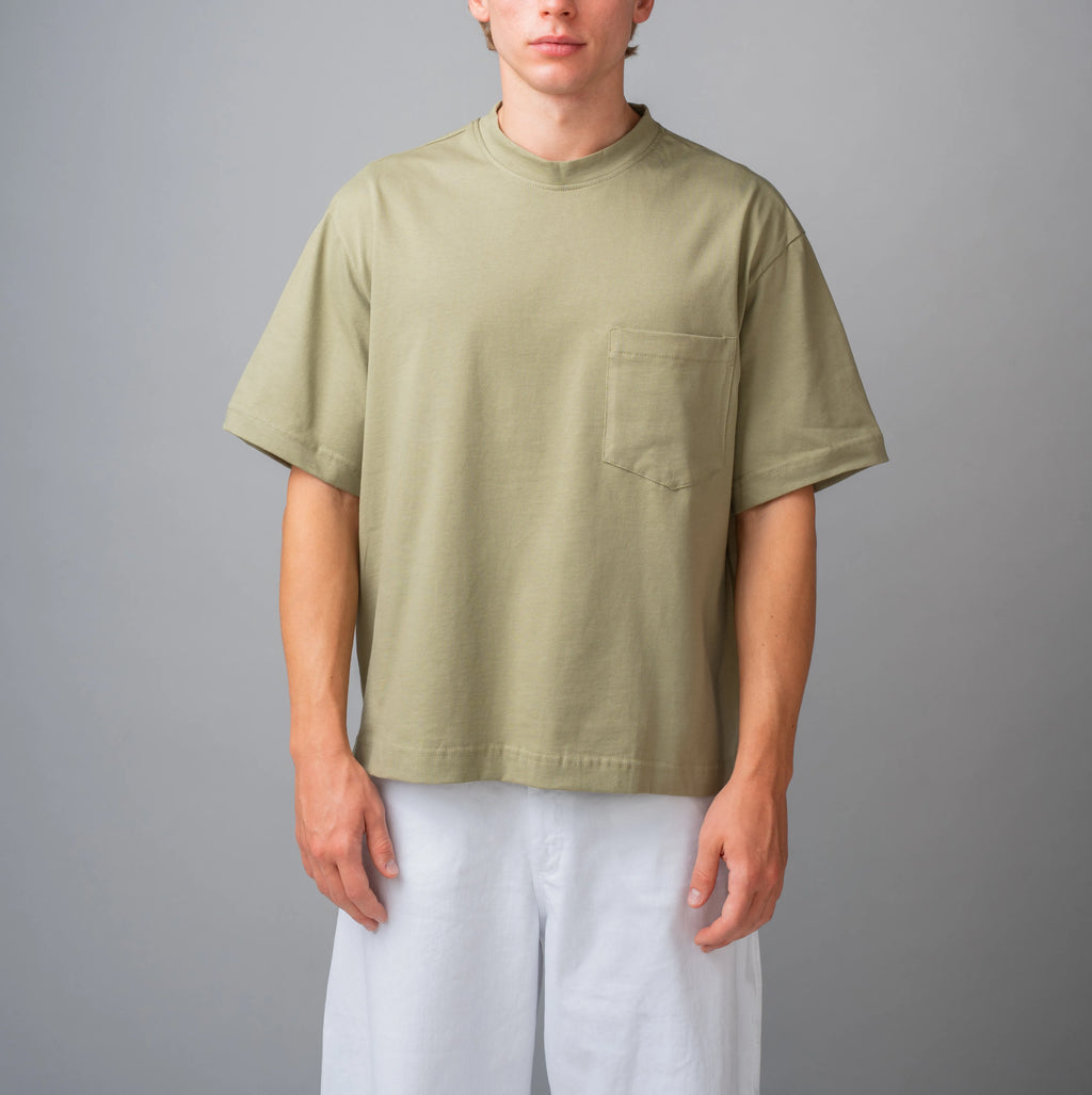 Cropped T-shirt - Verde oliva