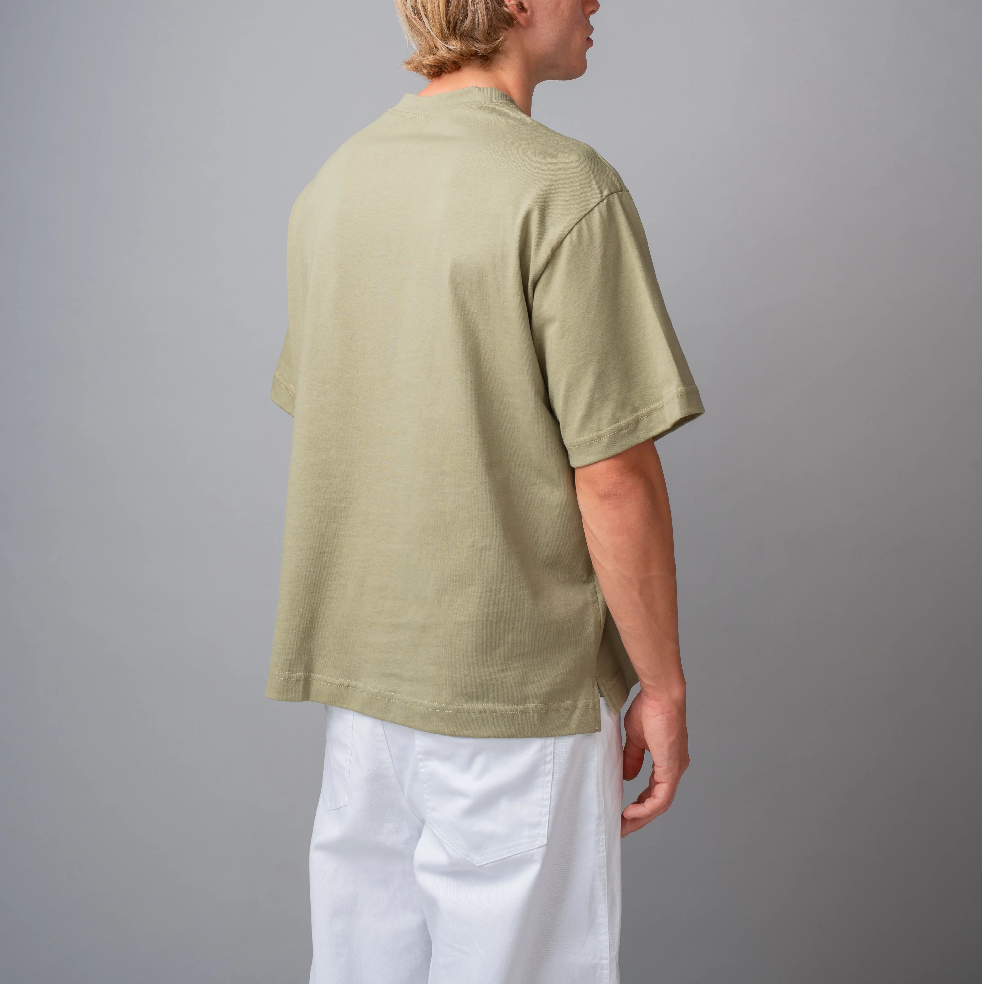 Cropped T-shirt - Verde oliva