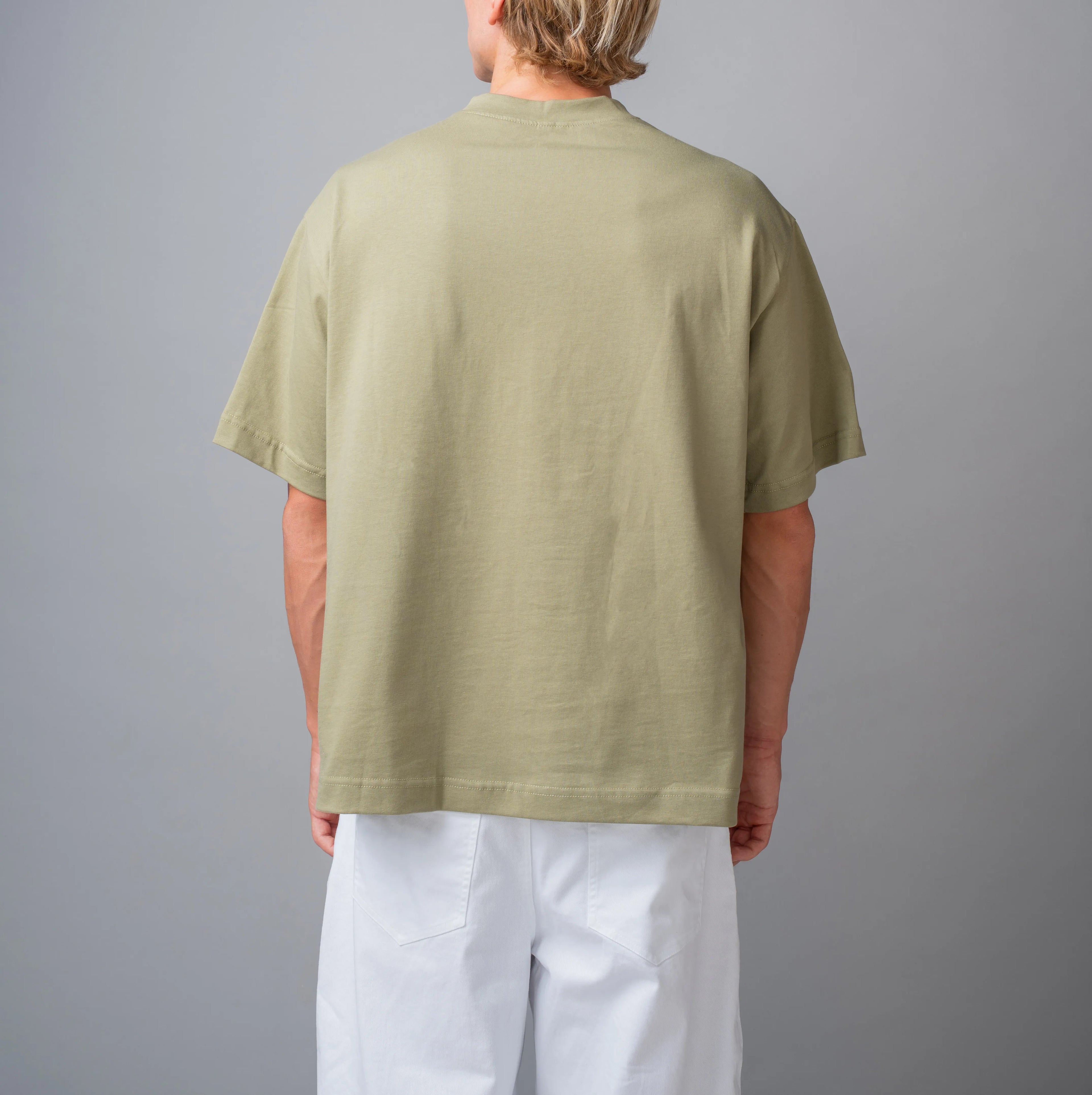 Cropped T-shirt - Verde oliva