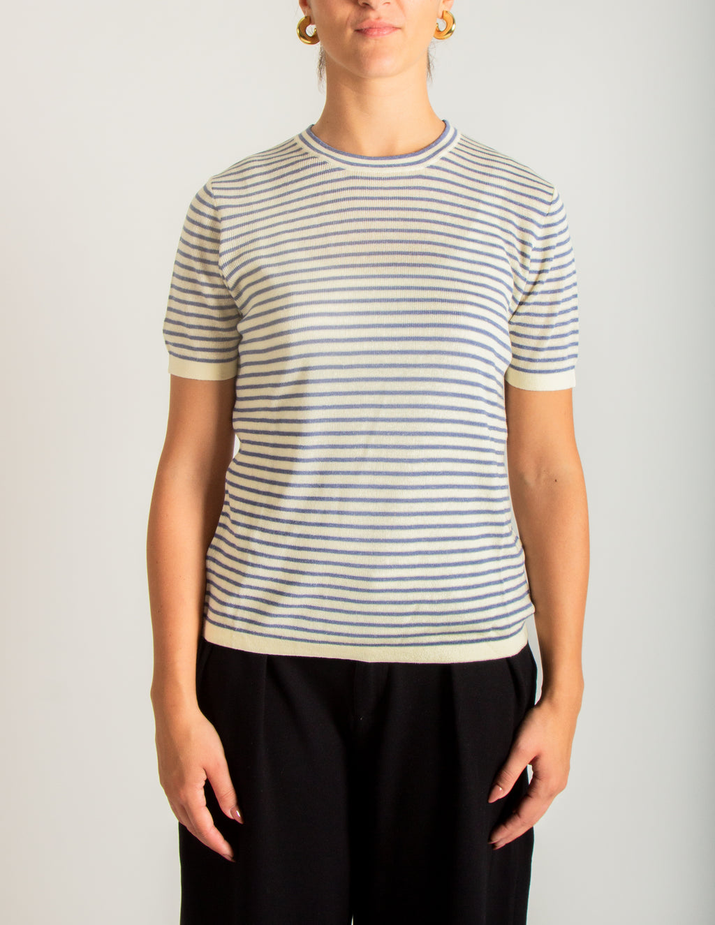 Maglia maniche corte a righe