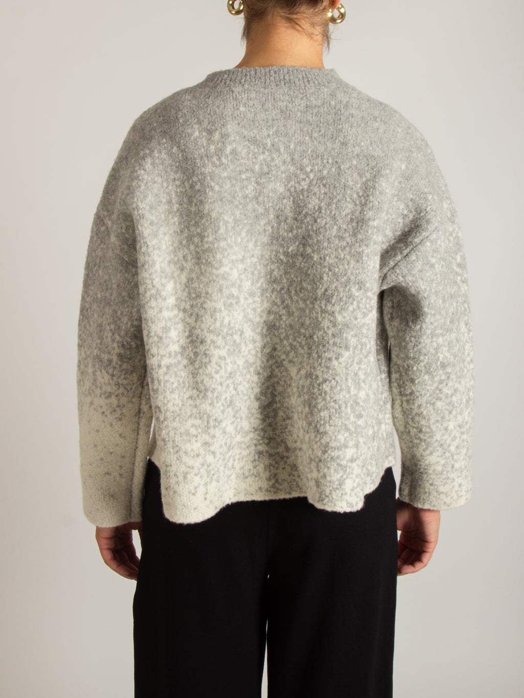 Giacca in maglia chiusura asimmetrica