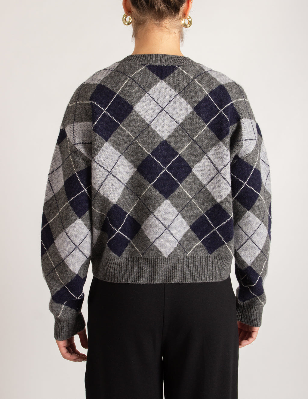 Maglia argyle scollo V