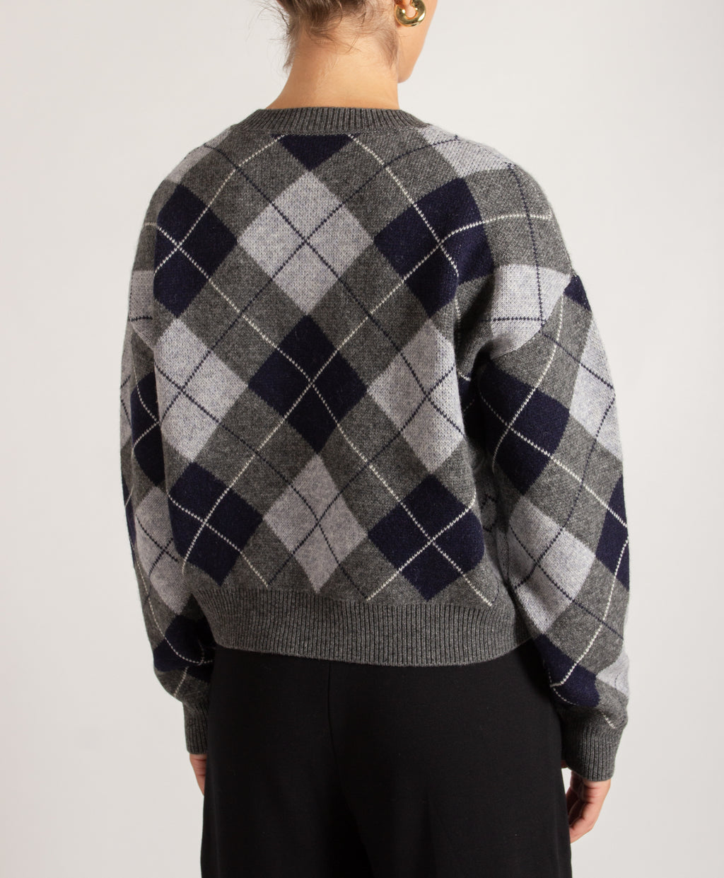 Maglia argyle scollo V