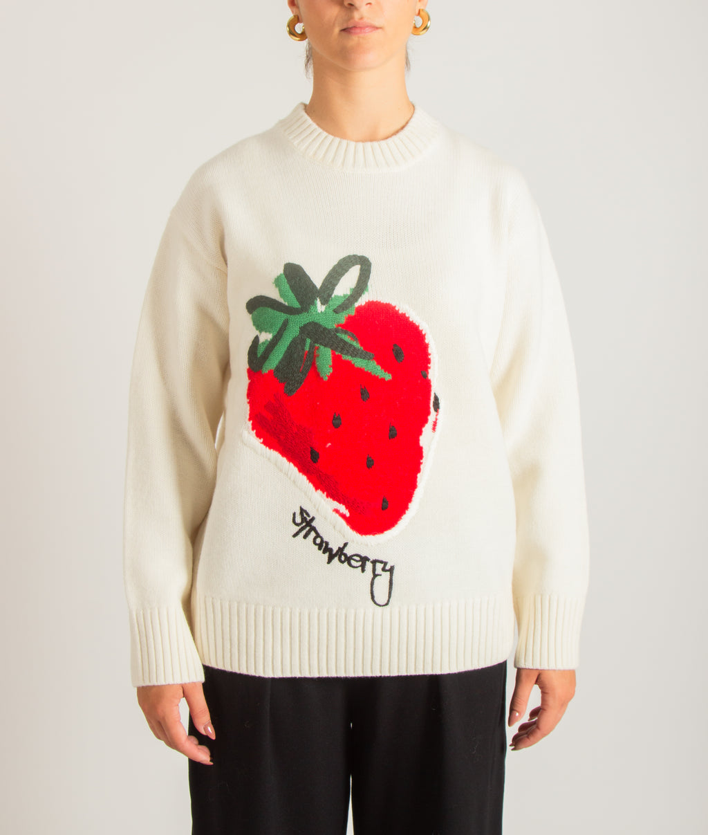 Maglione disegno intarsio