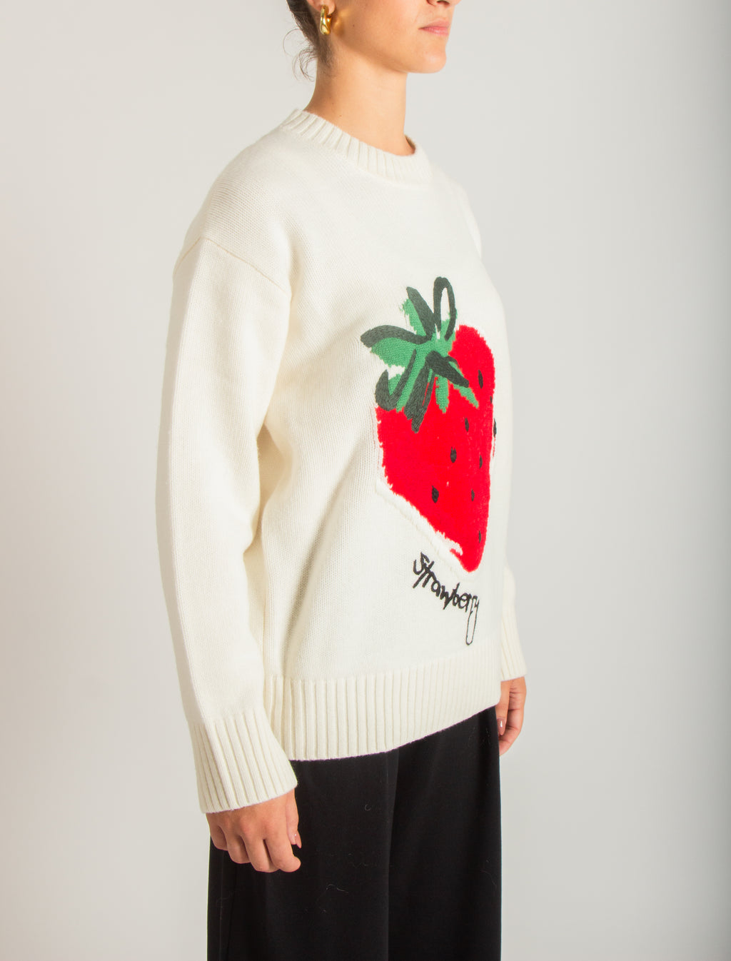 Maglione disegno intarsio