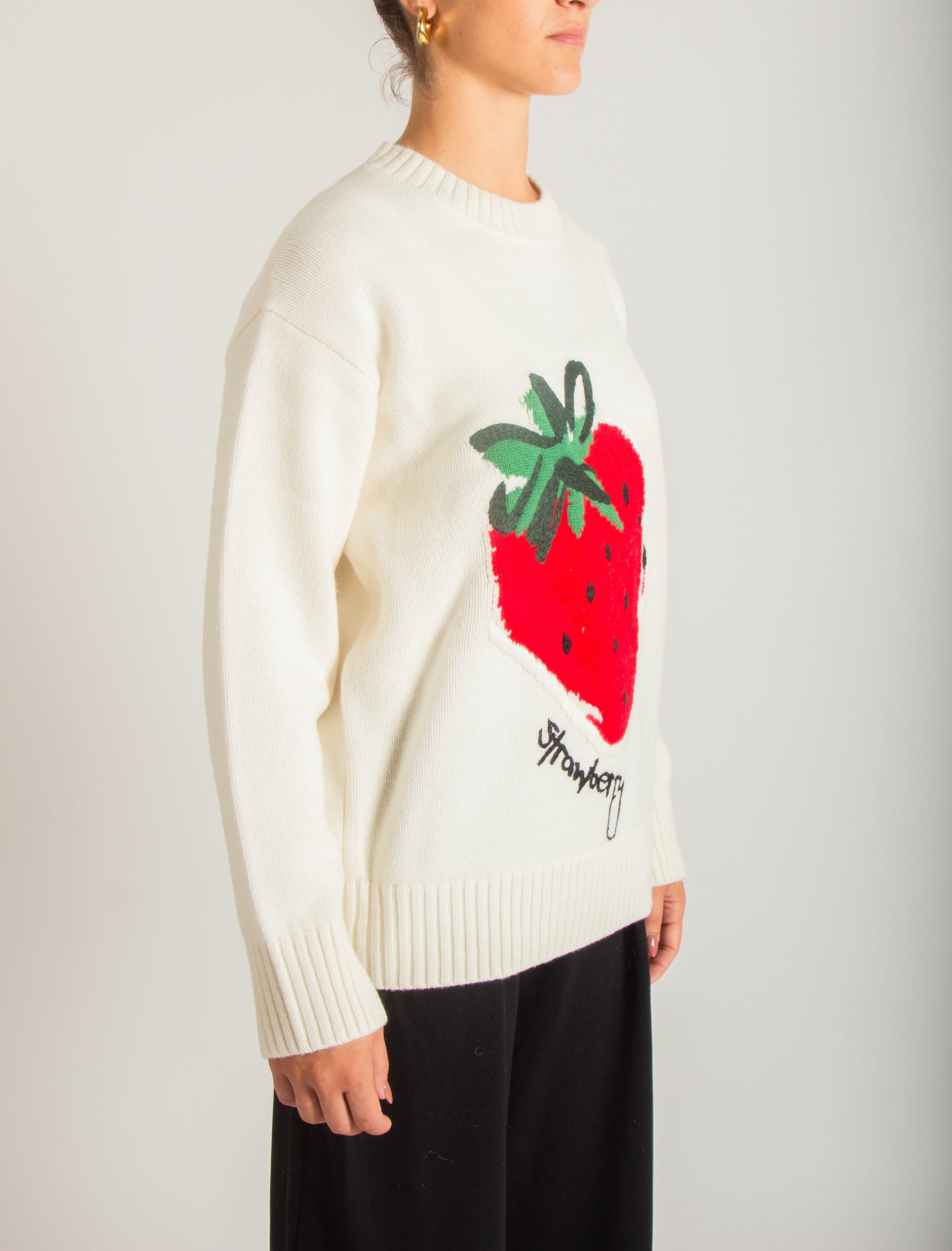 Maglione disegno intarsio