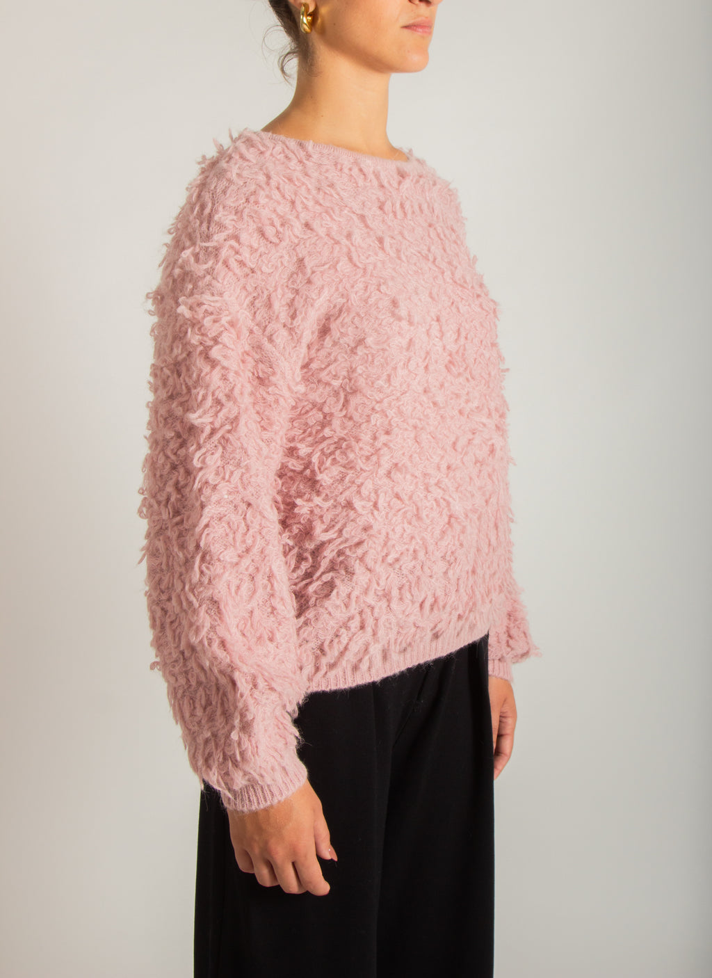 Maglione girocollo bouclé
