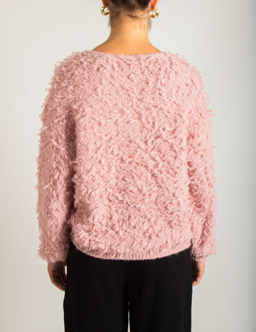 Maglione girocollo bouclé