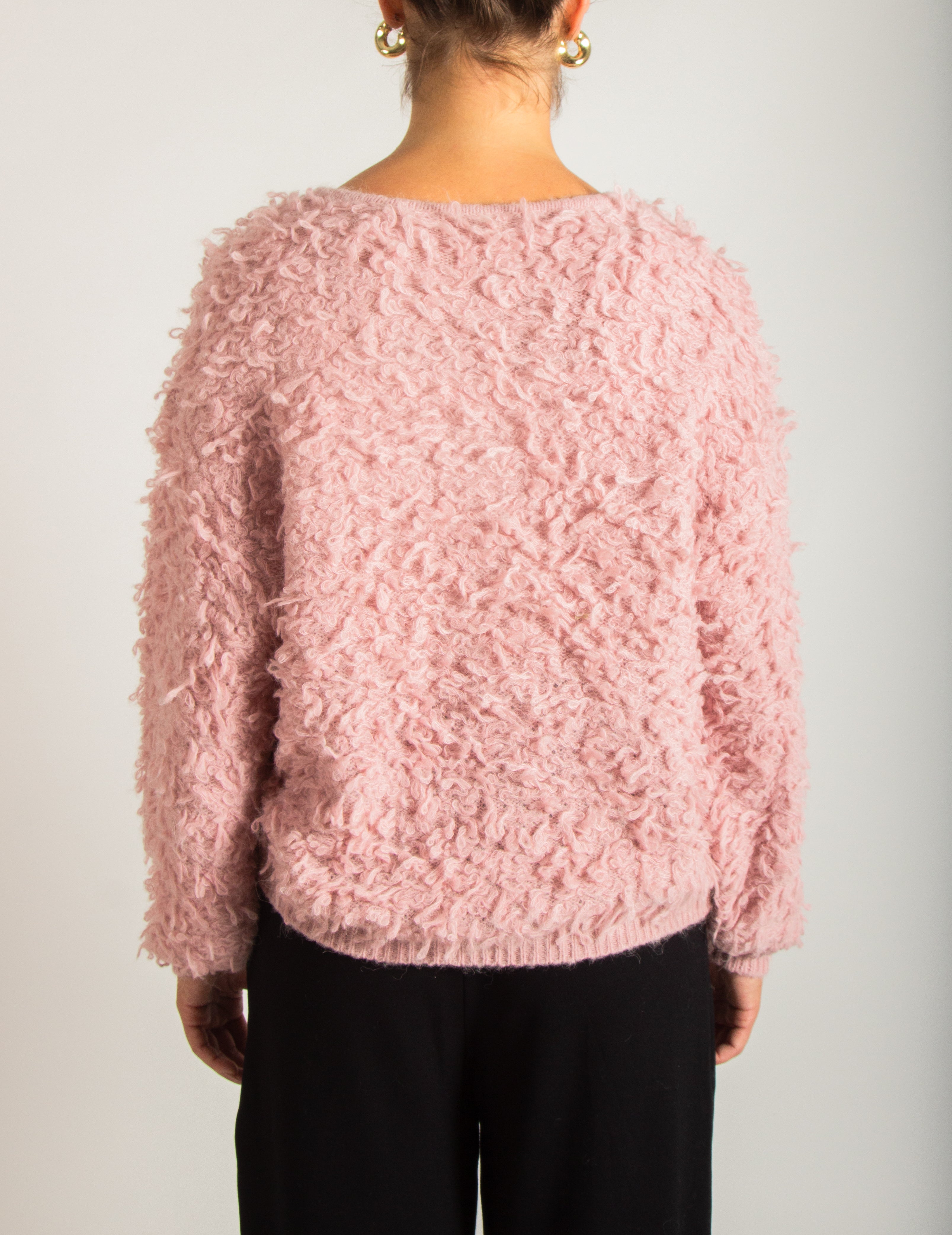 Maglione girocollo bouclé