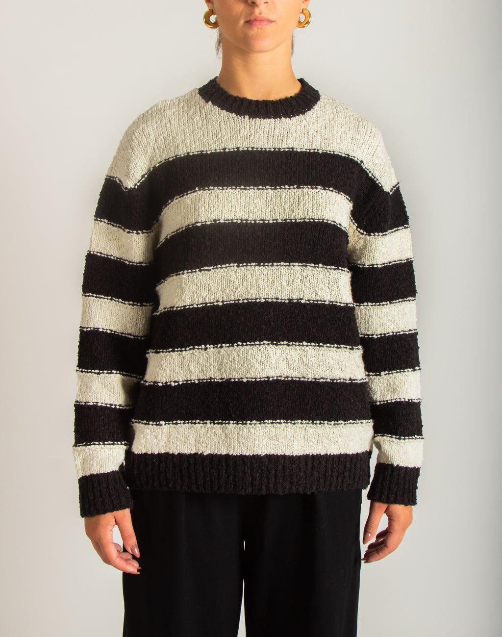 Maglia girocollo cotone invernale