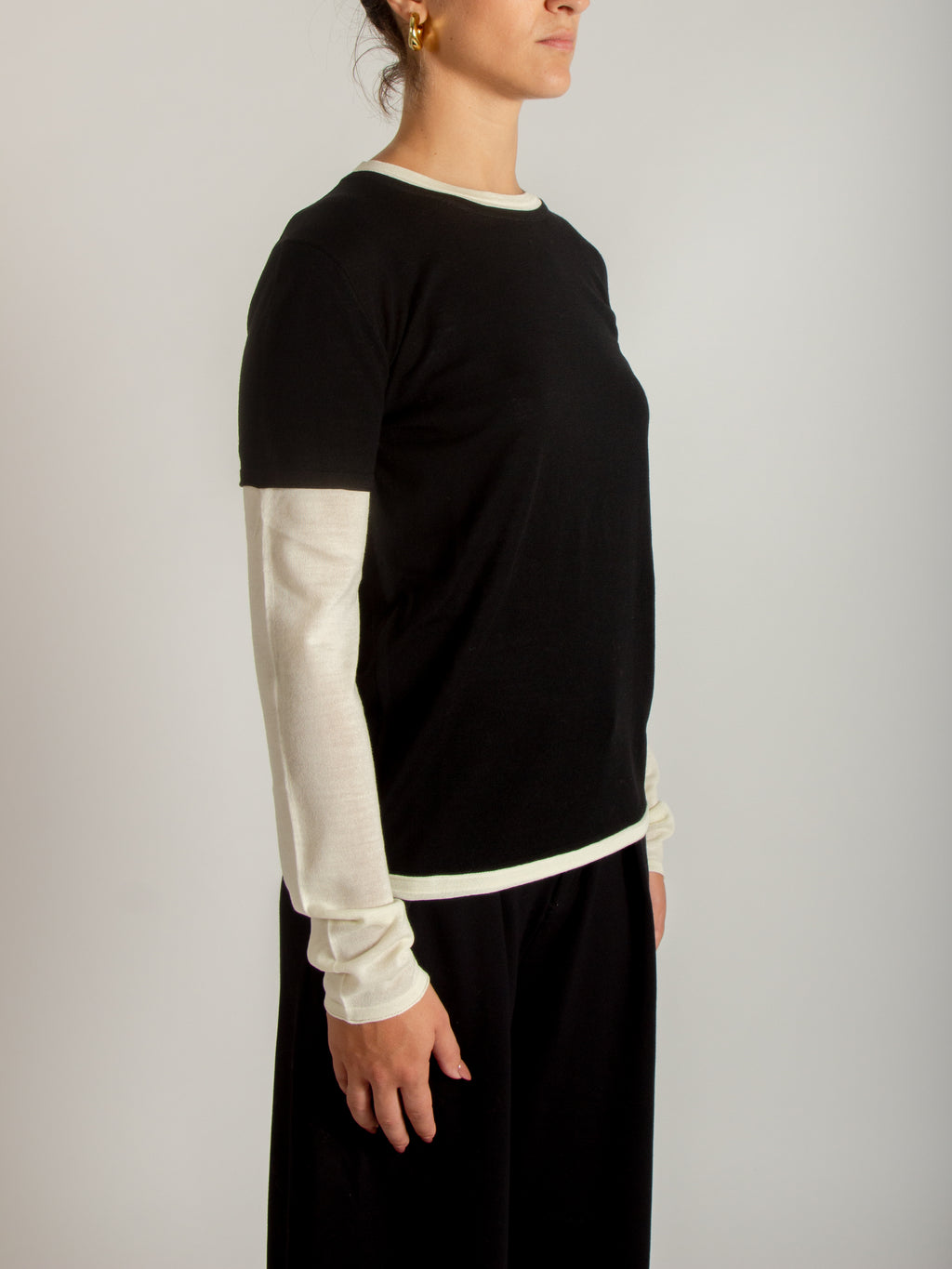 Maglia effetto doppio