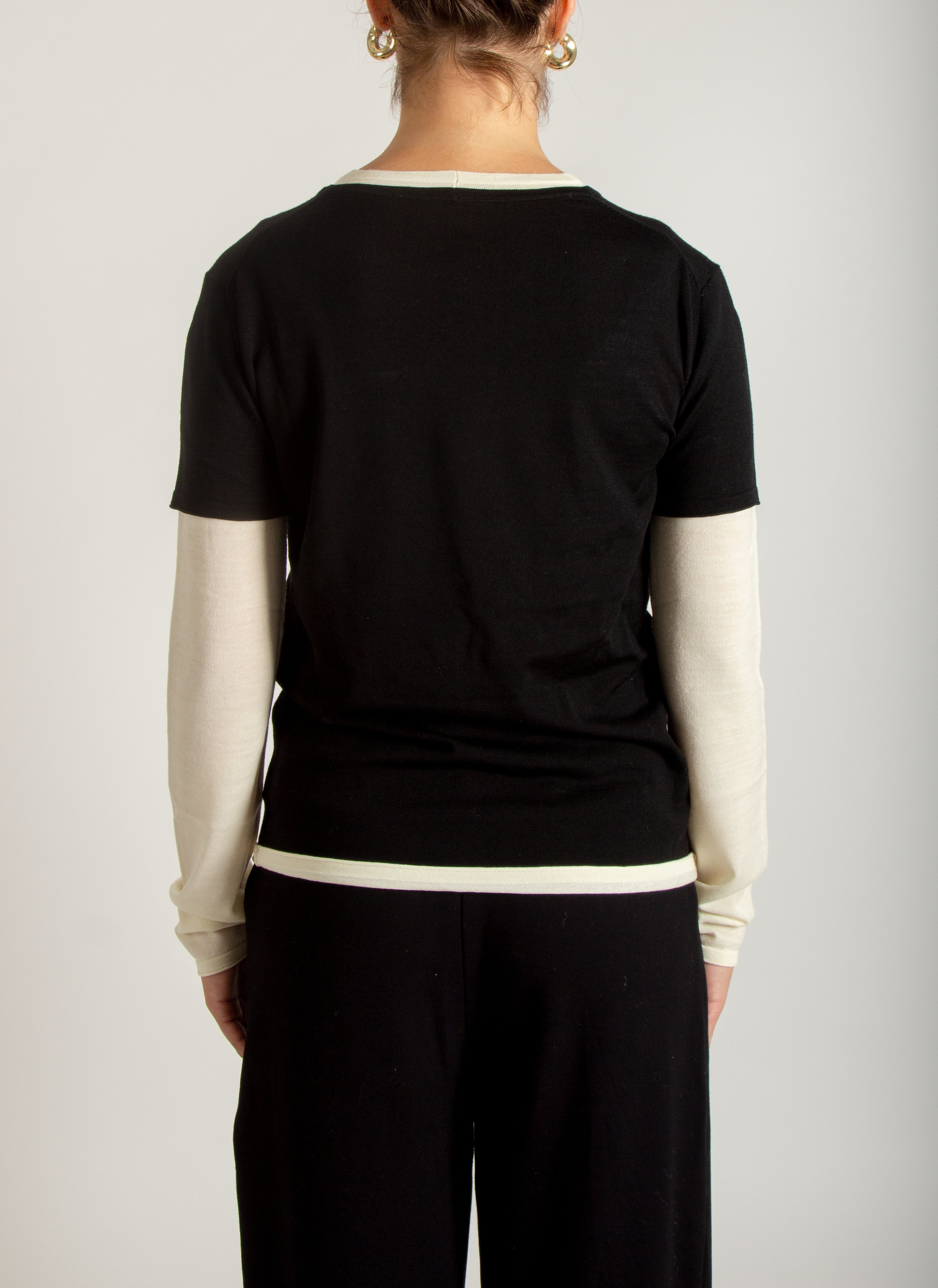 Maglia effetto doppio