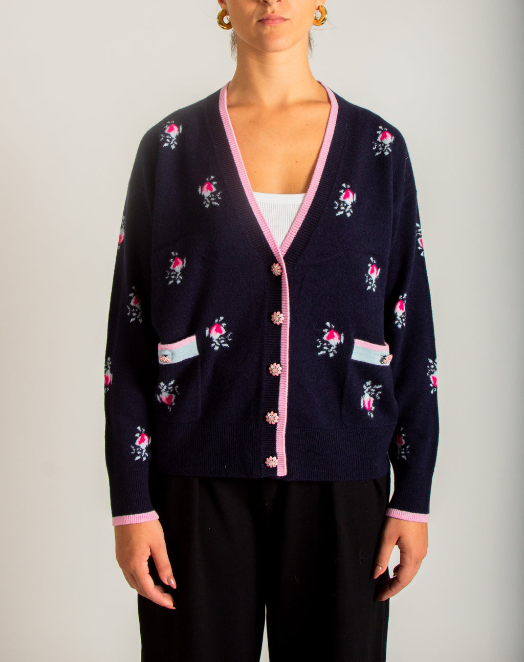 Cardigan motivi floreali