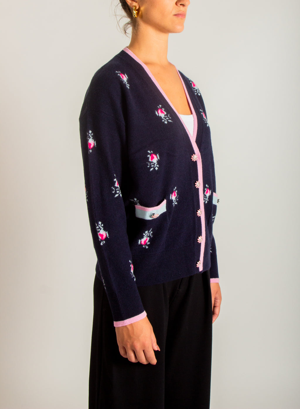 Cardigan motivi floreali